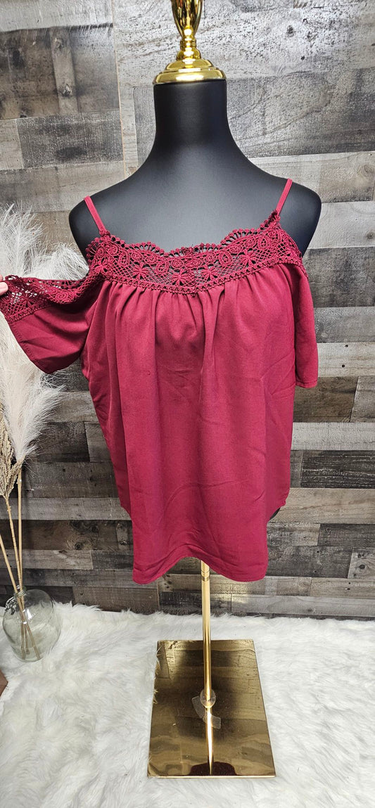 Small cold shoulder top choice of colors
