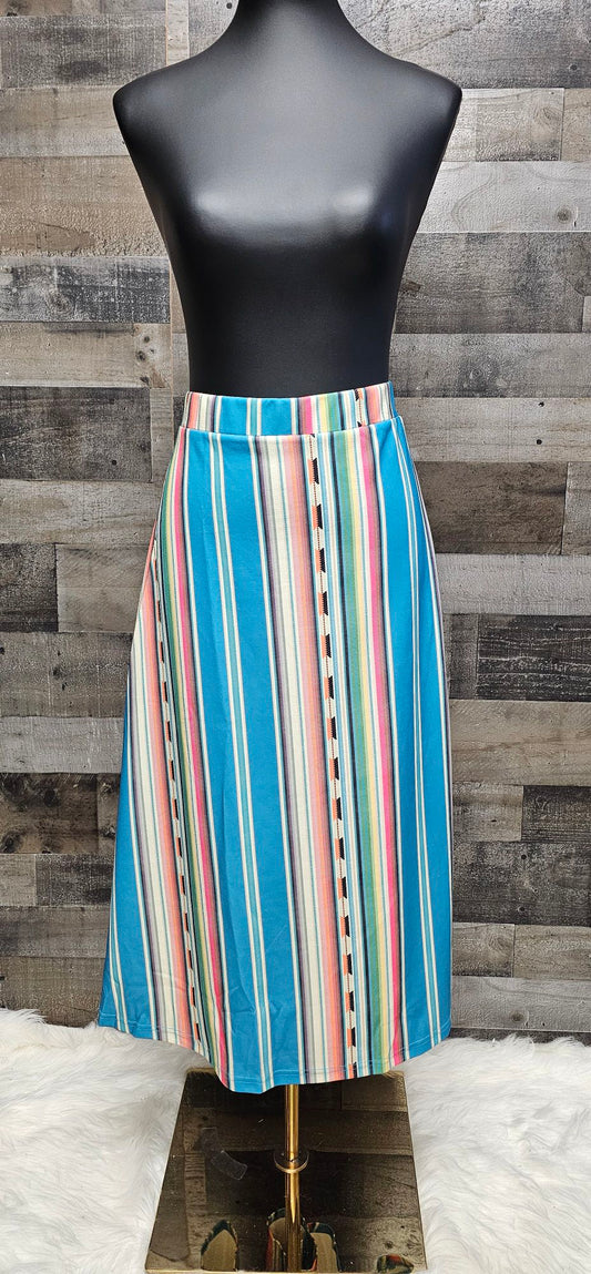 Serape skirt, elastic waist, XL