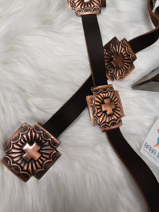 Copper concho belt one size