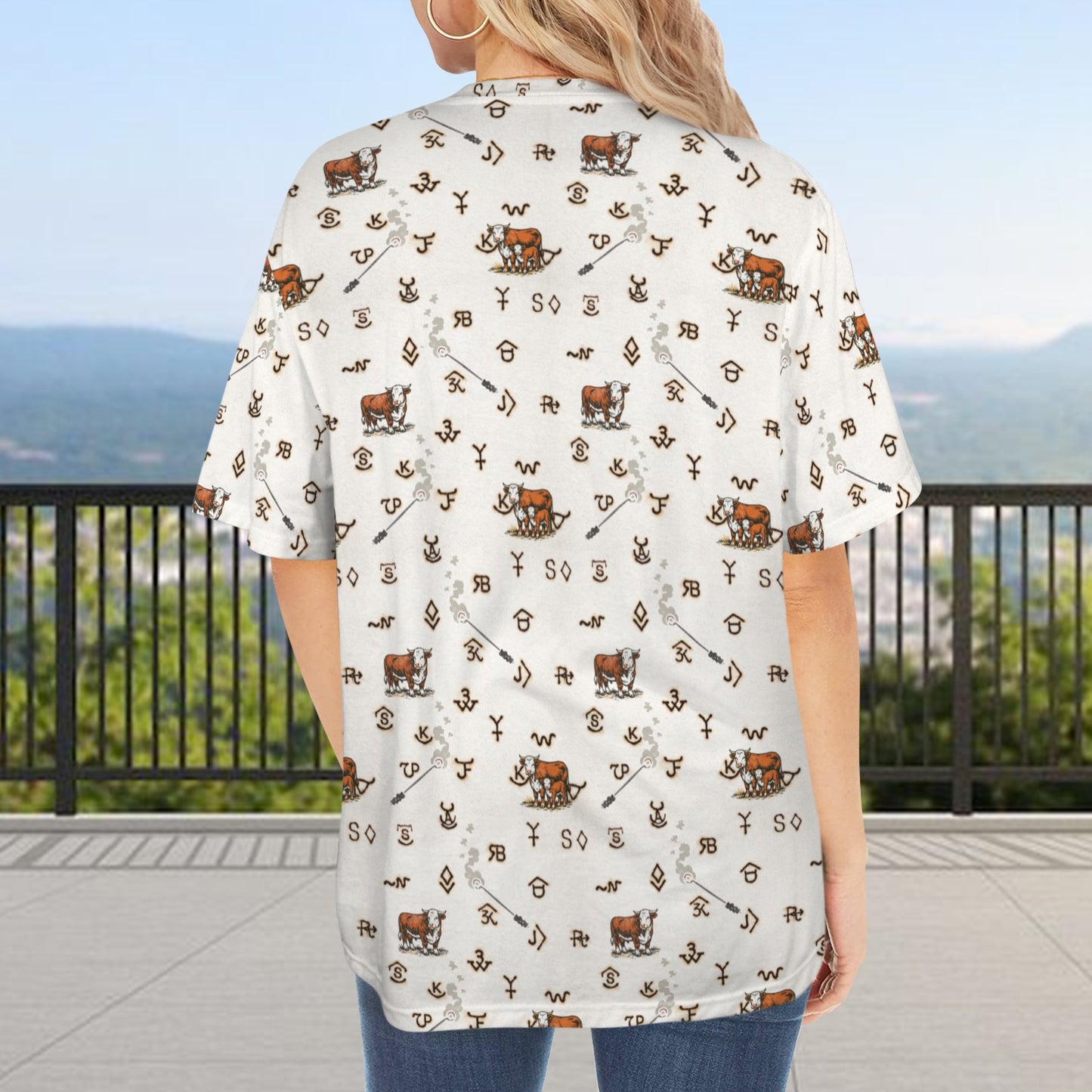 Baha Ranch Hereford Cattle Brands T shirt