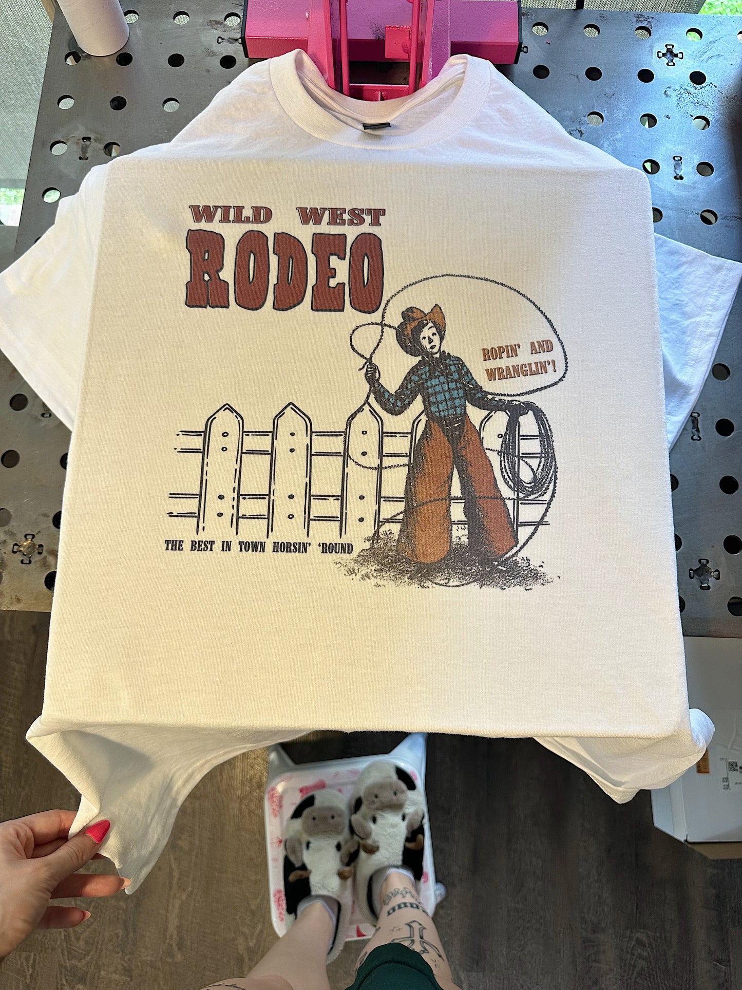 Ropin’ and Wranglin’ TEE or CREWNECK