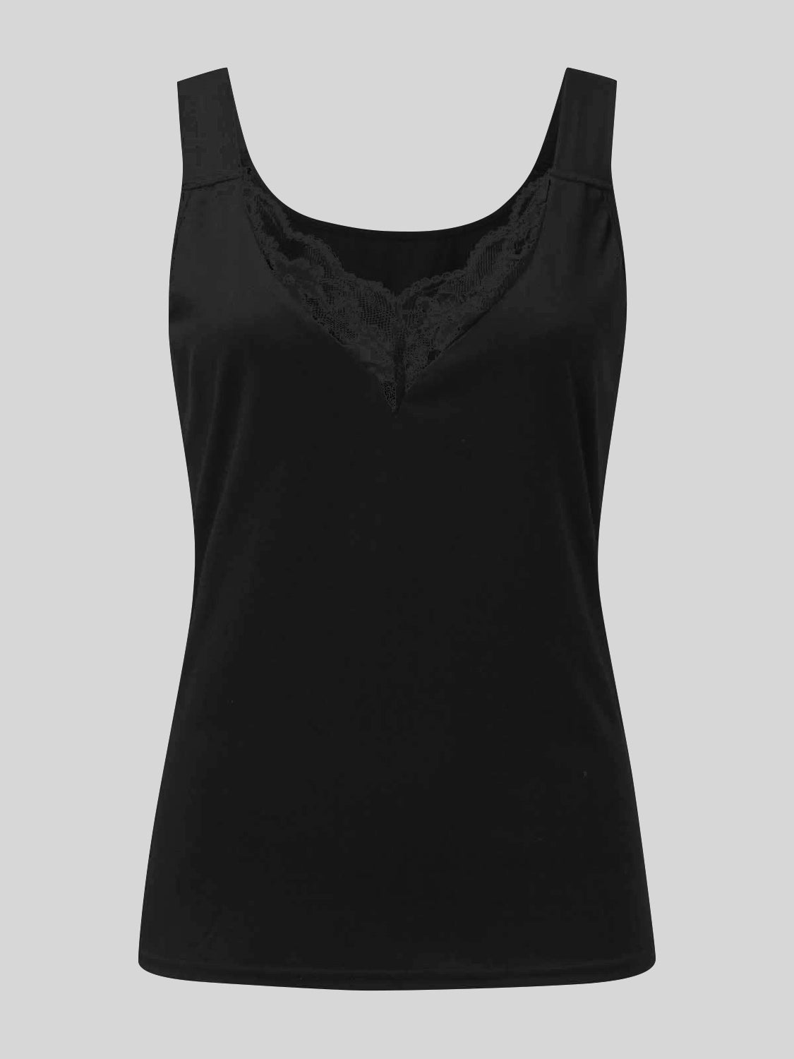 Lace Detail Sweetheart Neck Tank choice of colors