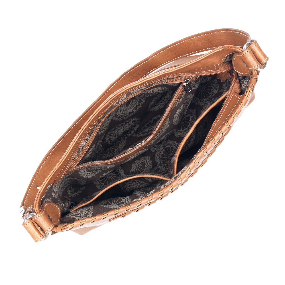 American West Handbags Friendship Arrows Zip-Top Shoulder Bag choice of colors