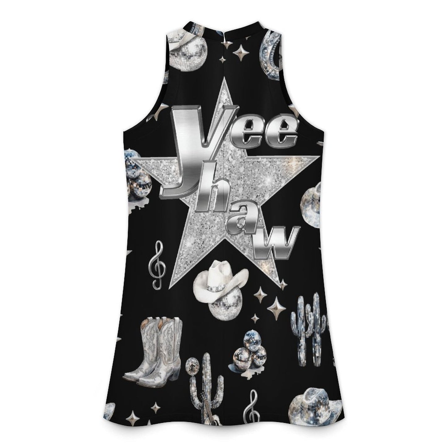 Baha Ranch Rhinestone Cowgirl Sleeveless Dress