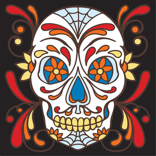 Day of the Dead Web Head Tile