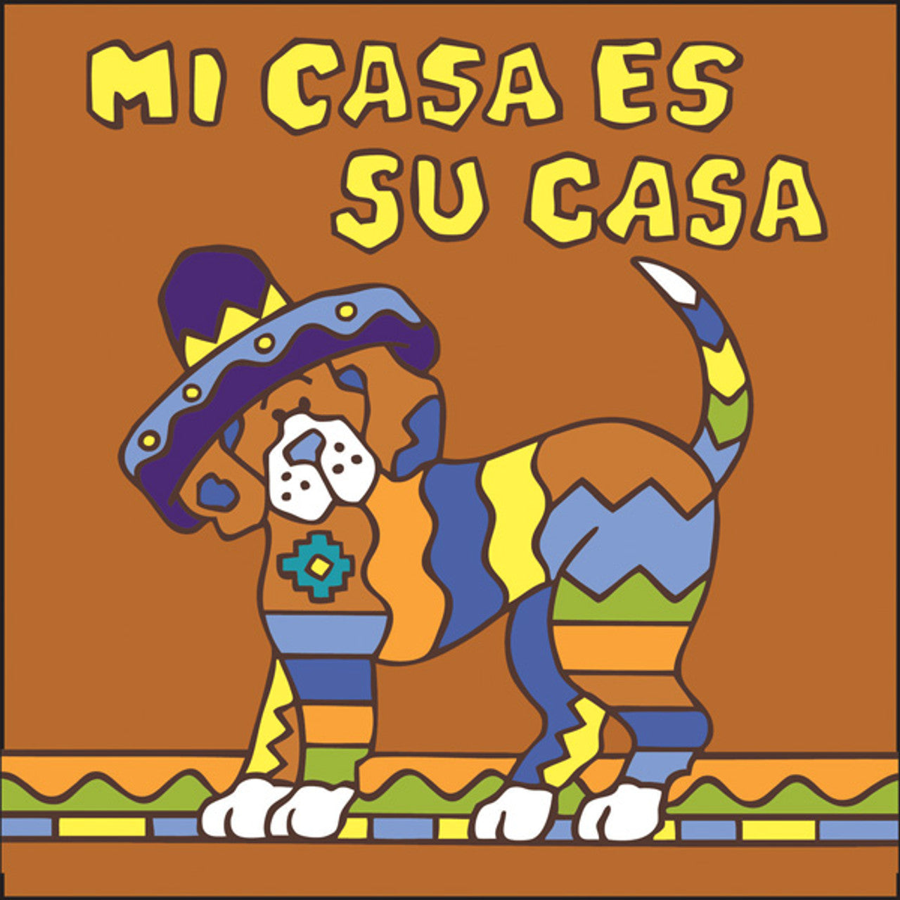 Su Casa es Mi Casa Dog Tile