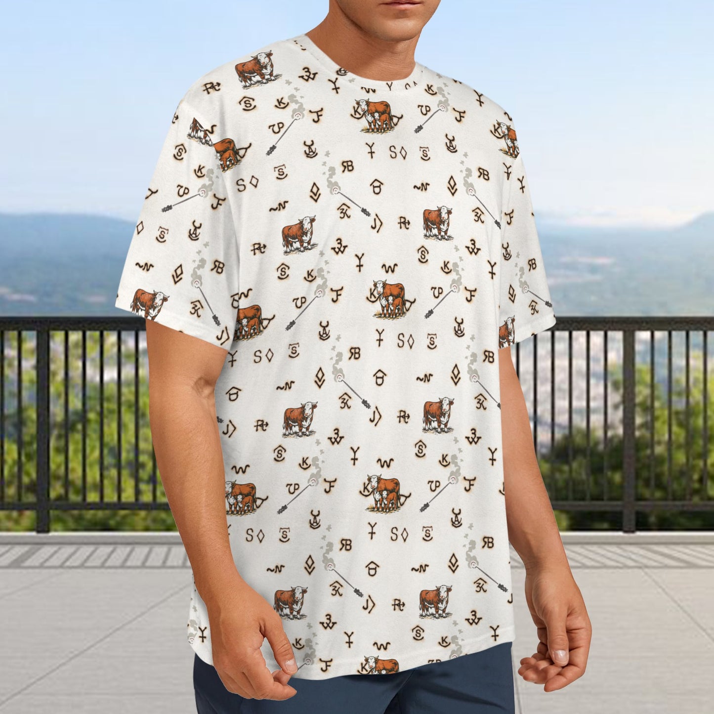 Baha Ranch Hereford Cattle Brands T shirt