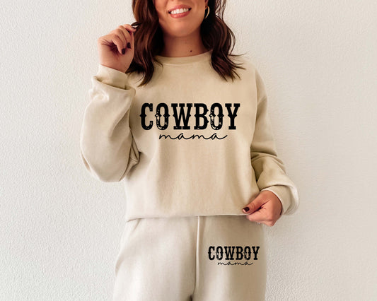 Cowboy Mama Sweatsuit - Sweatshirt or Sweatpants