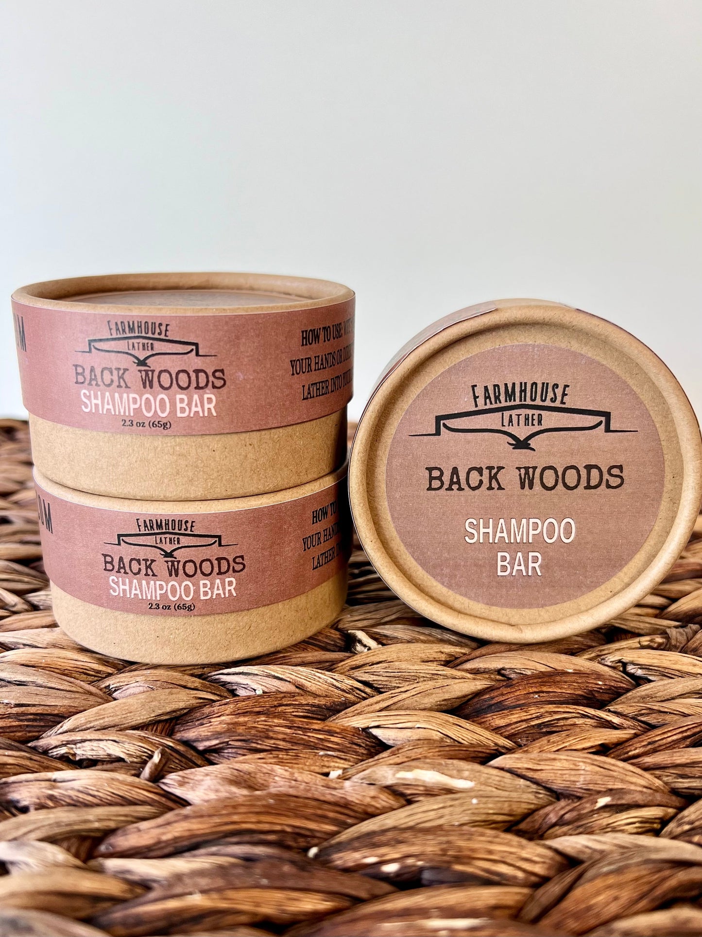 Farmhouse Lather Back Woods Shampoo Bar