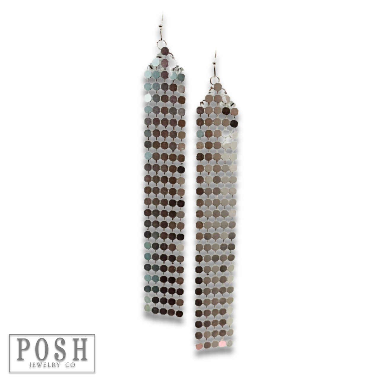 Pink Panache Mesh fringe earring - LC