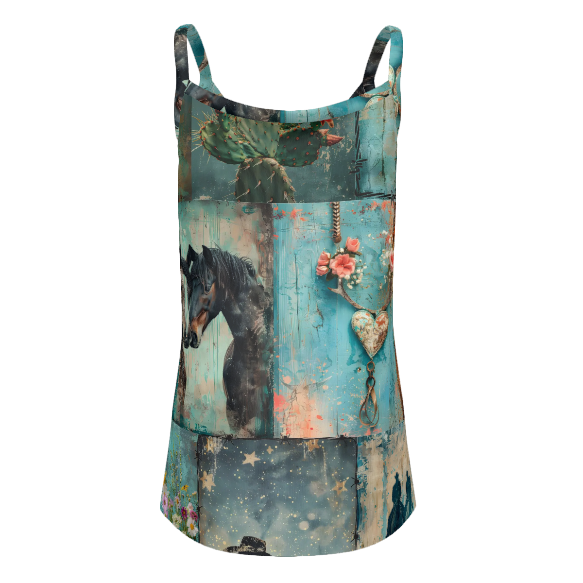 Baha Ranch Bohemian Dreams Gathered Tank Top