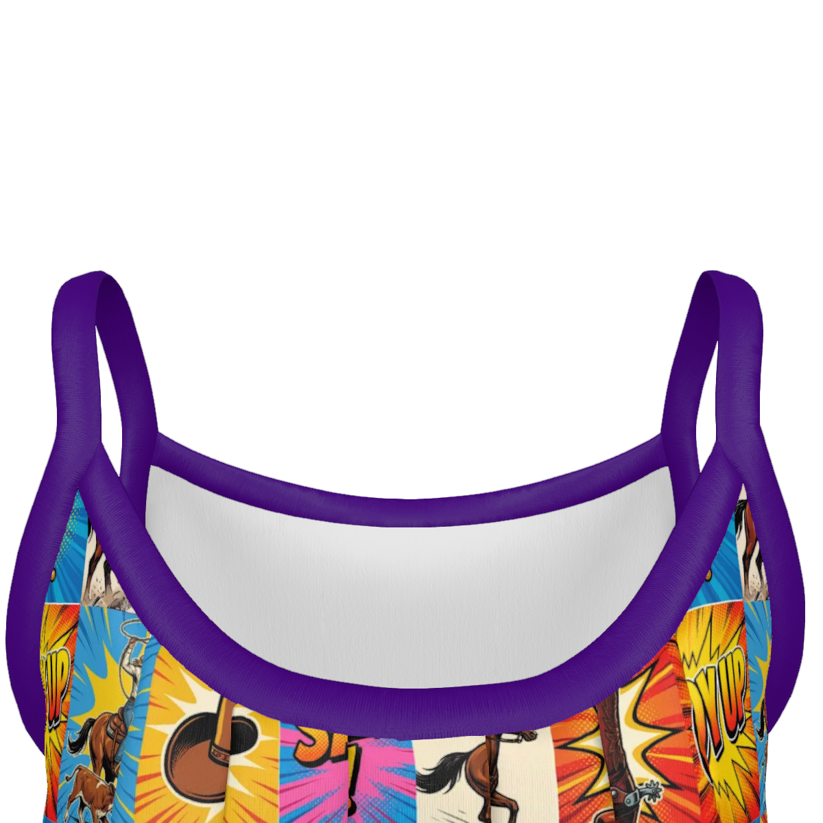 Baha Ranch The Comic Corral Gathered Tank Top with Straps