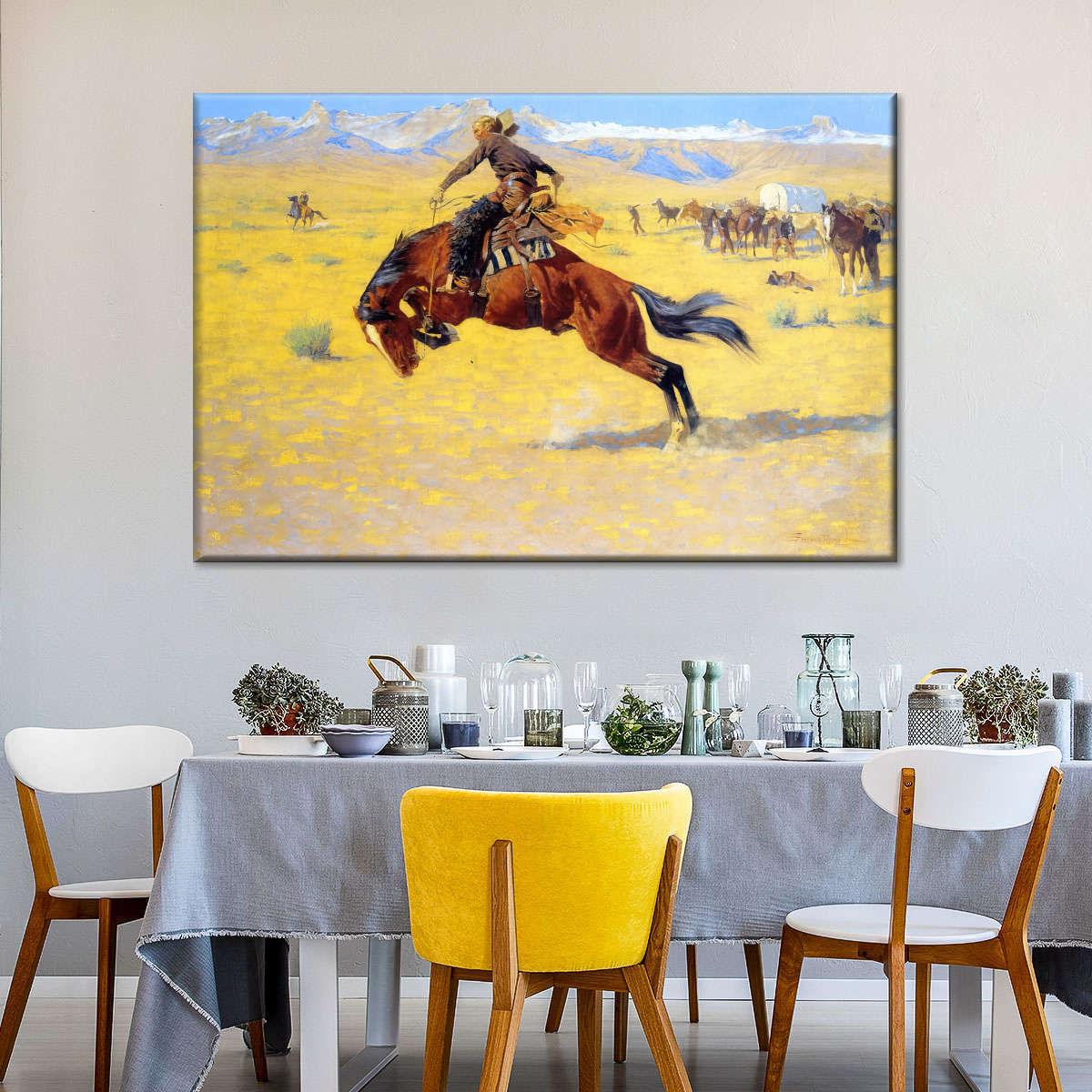 A Cold Morning On The Range Wall Art
