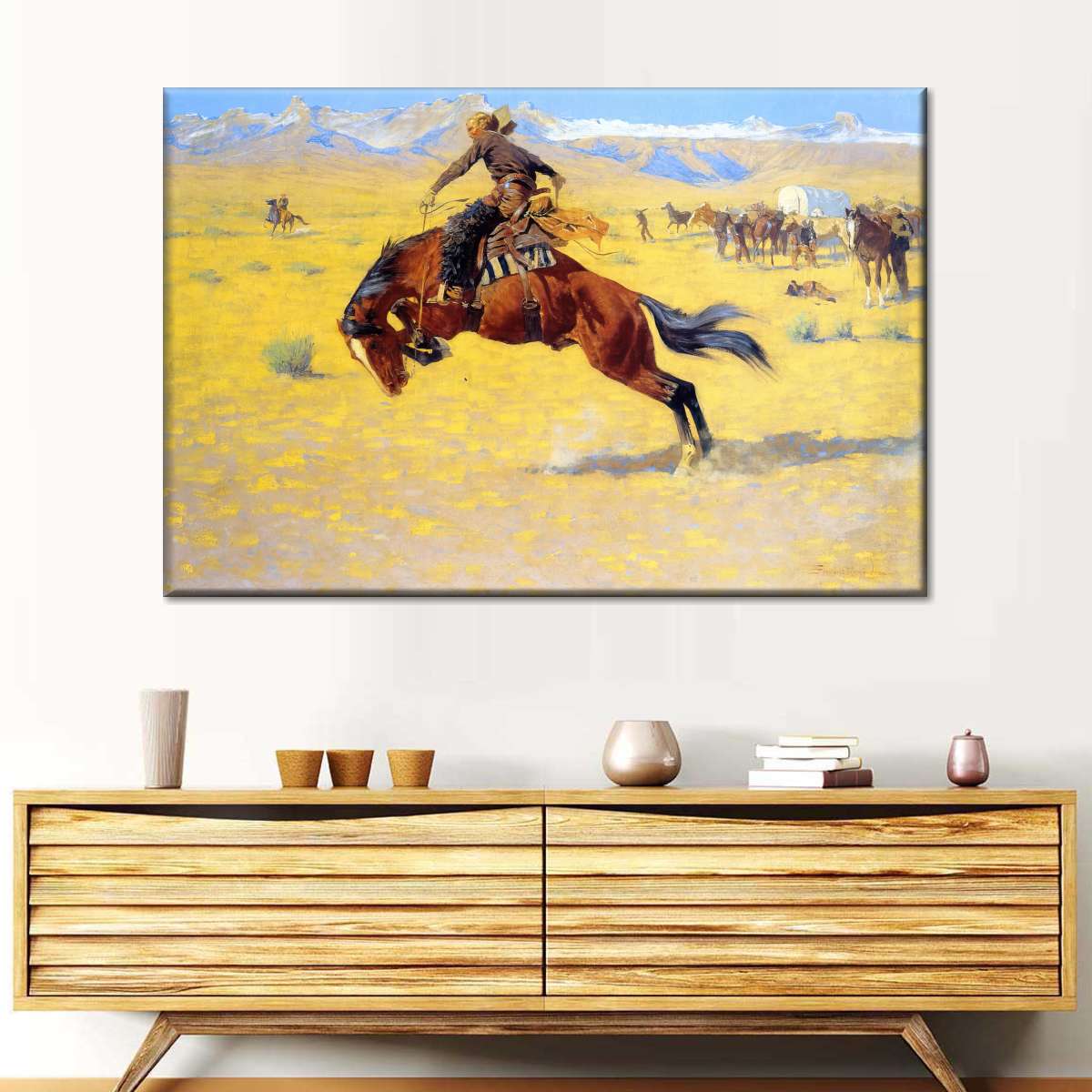 A Cold Morning On The Range Wall Art