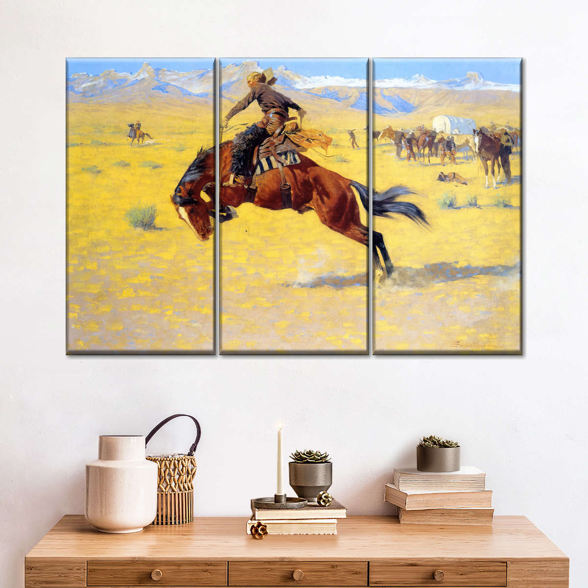 A Cold Morning On The Range Wall Art