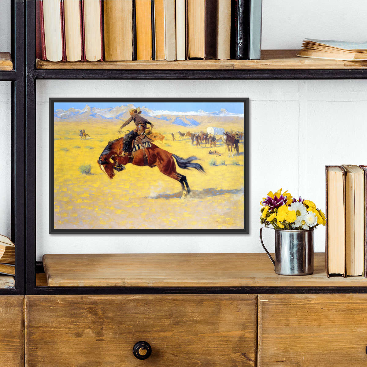 A Cold Morning On The Range Wall Art