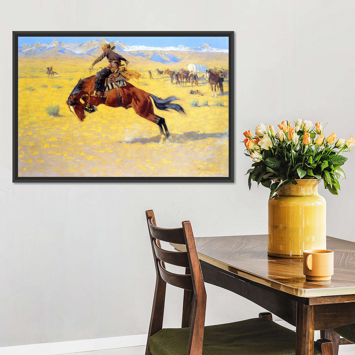 A Cold Morning On The Range Wall Art