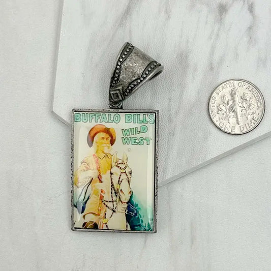 Vintage Cowgirl Cowboy Pendant