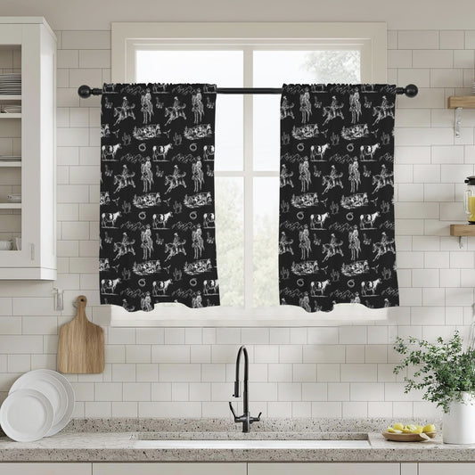 Ranch Life Window Curtains 28"x40" (2-Piece) Made in America