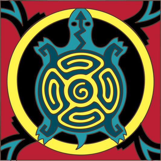 Native American Turtle Tile