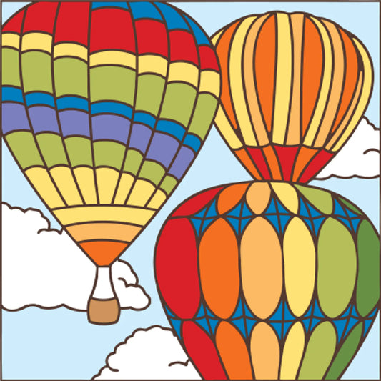 Hot Air Balloons Tile
