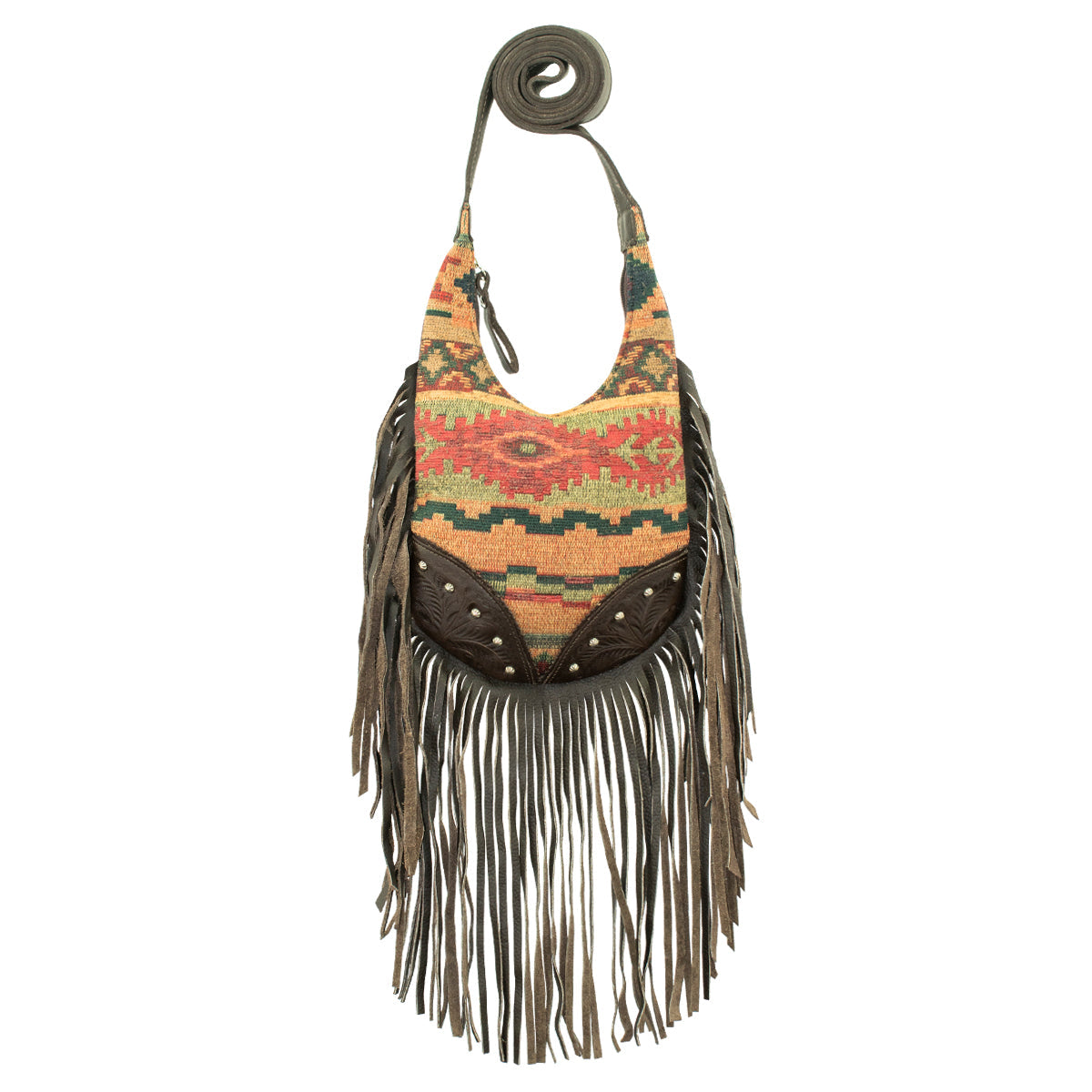 American West Handbags Fringed Cowgirl Hobo Crossbody