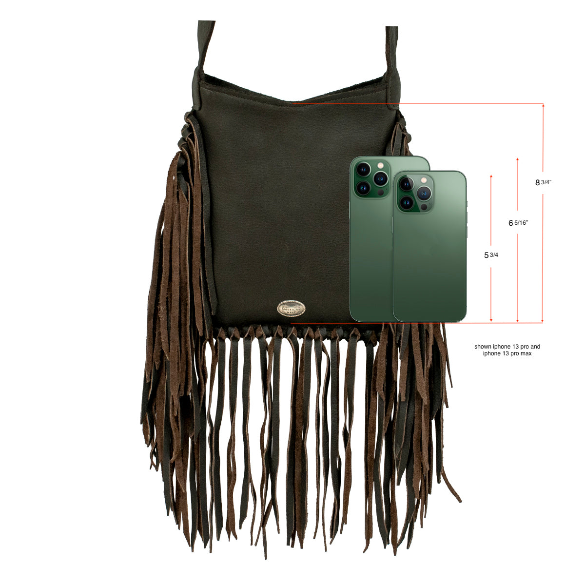 American West Handbags Fringed Cowgirl Messenger Crossbody