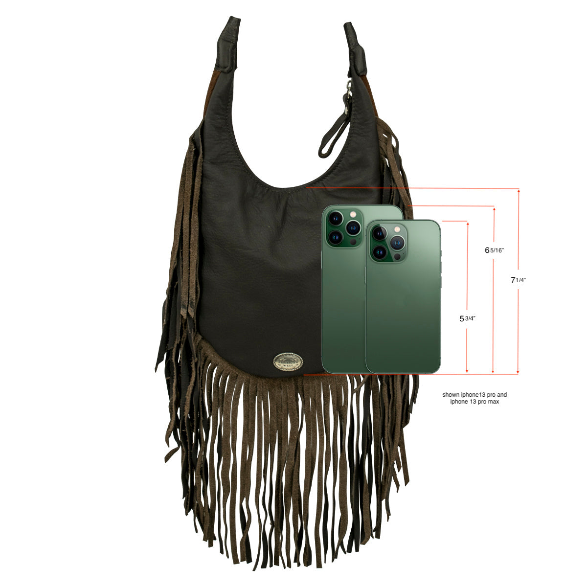 American West Handbags Fringed Cowgirl Hobo Crossbody