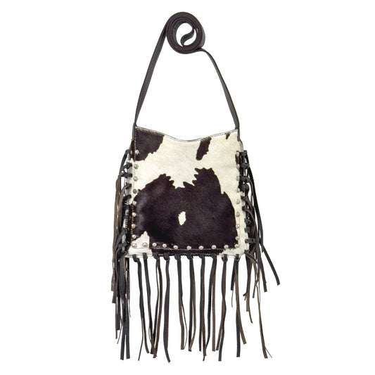 American West Handbags Leather Fringed Cowgirl Messenger Crossbody choice of colors