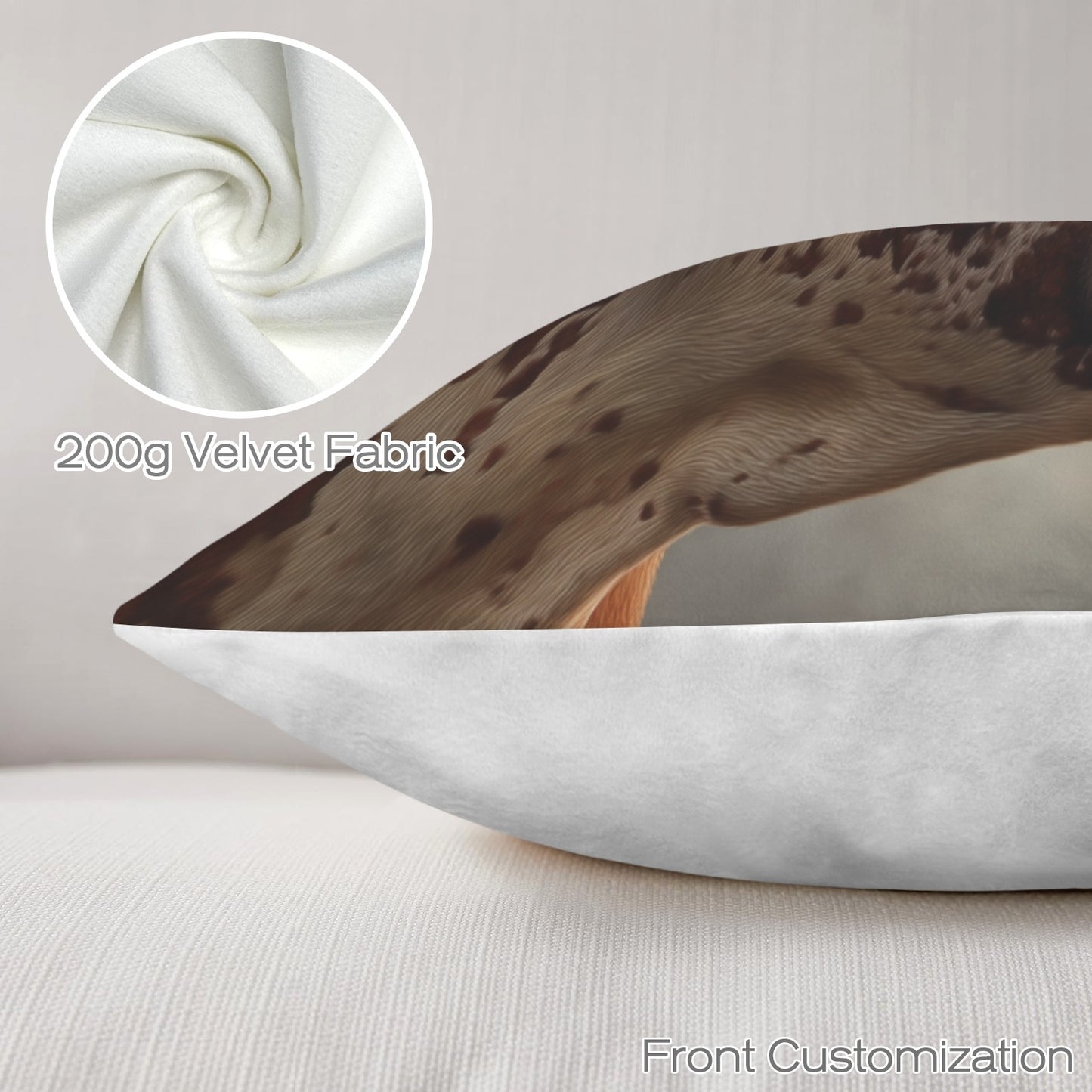 Baha Ranch Western Ranch Bull Velvety Soft Pillow Case Made in America