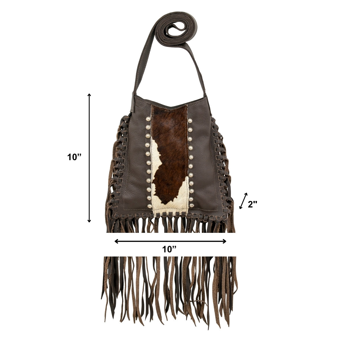 American West Handbags Fringed Cowgirl Messenger Crossbody