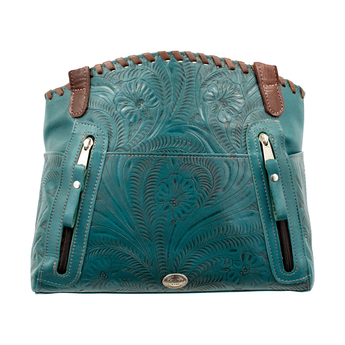 American West Leather Lariats & Lace Tote w/ Conceal Carry Pocket choice of colors