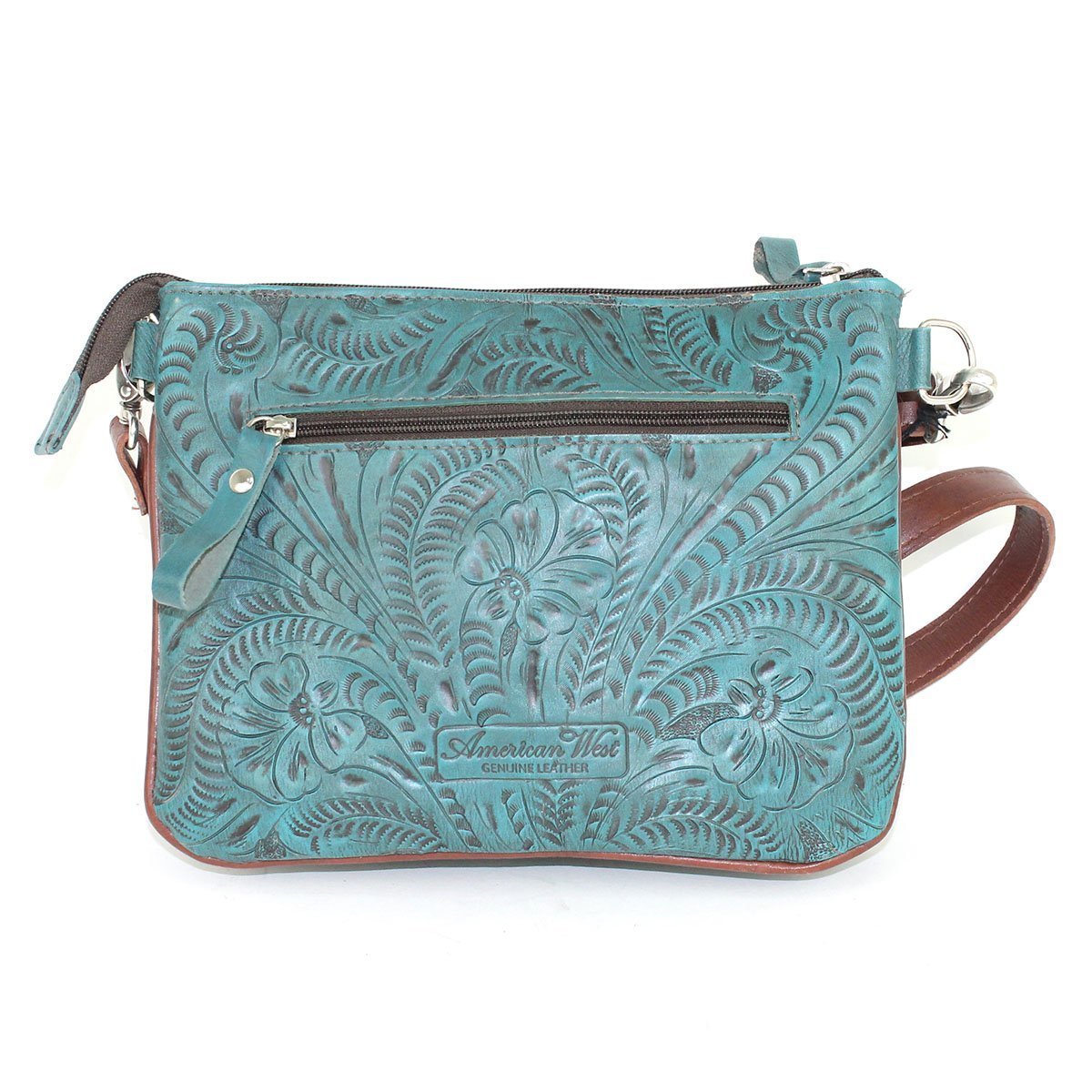 American West Handbags Lariats & Lace Multi-Compartment Crossbody choice of colors