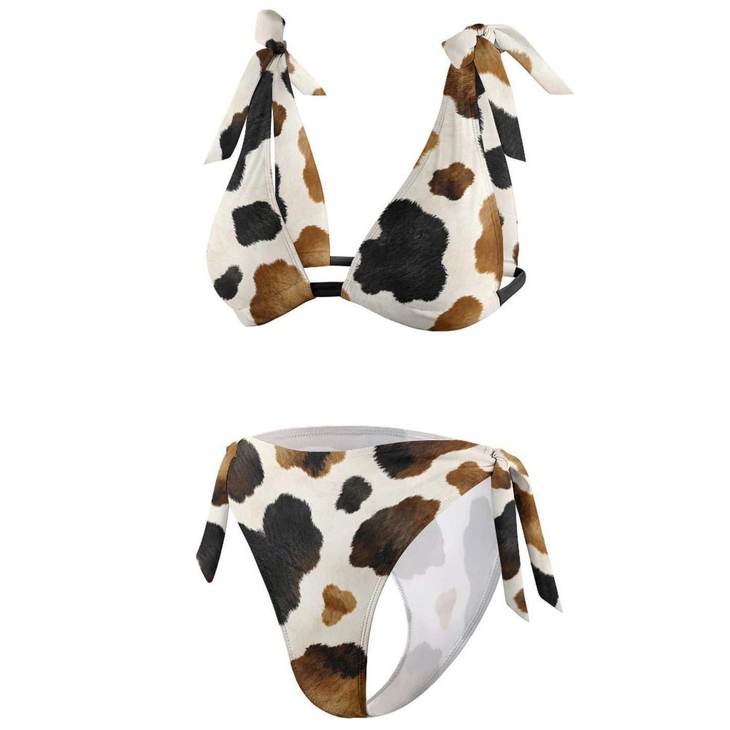 Baha Ranch Sweet Caroline Western Cow Print Bikini Set