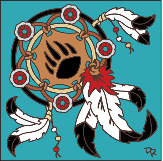 Bear Paw Dreamcatcher Tile