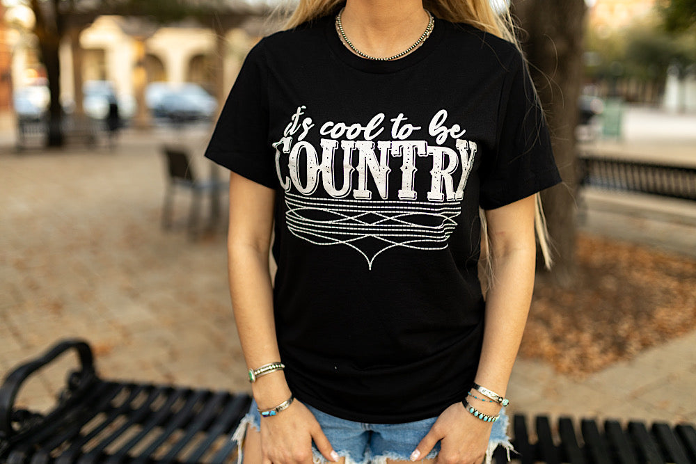 It's Cool to be Country in White Ink