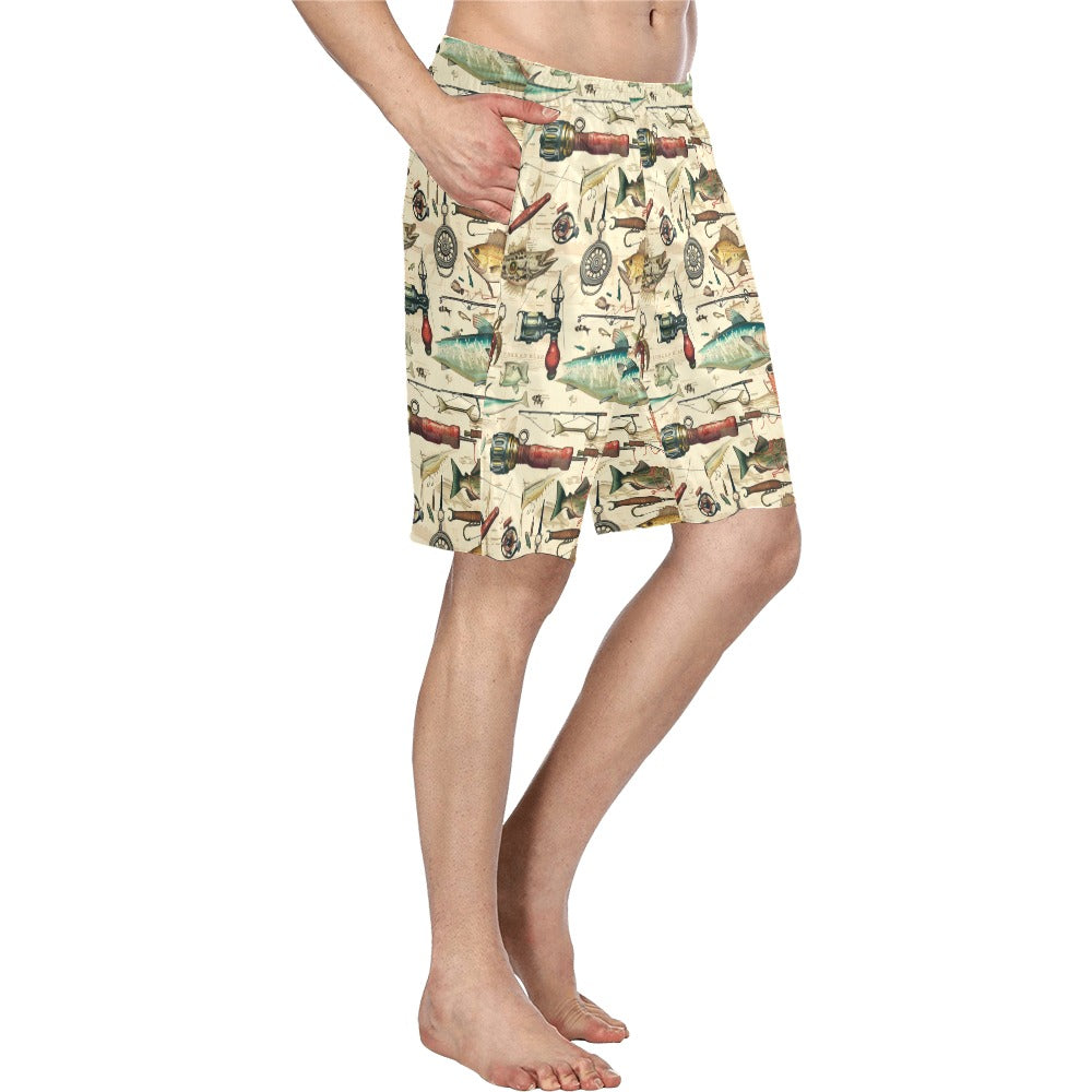 Baha Ranch Fishing Swim Board Shorts Men's Beach Shorts Trunks