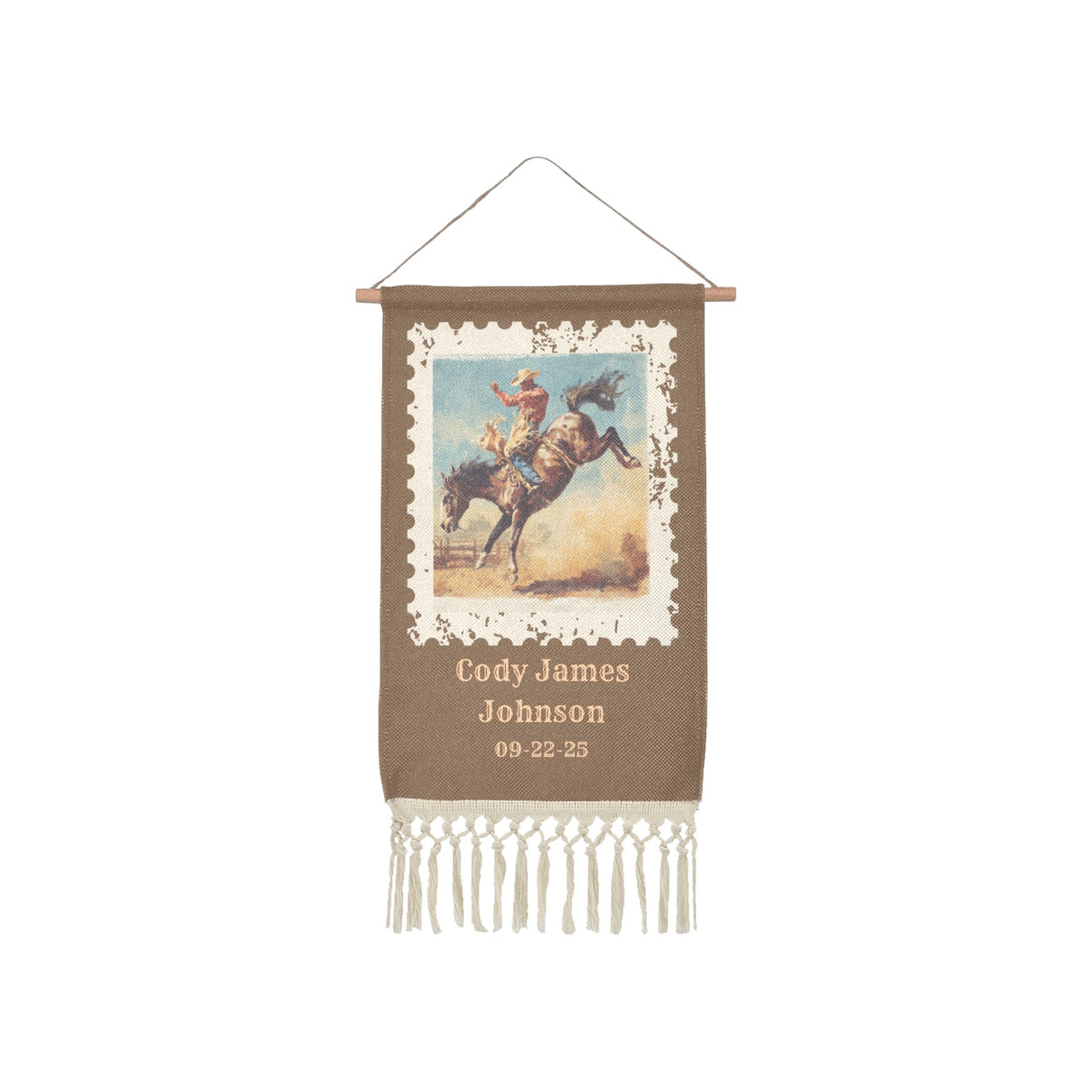 Baha Ranch Personalized Nursery Wall Hanging Made in America