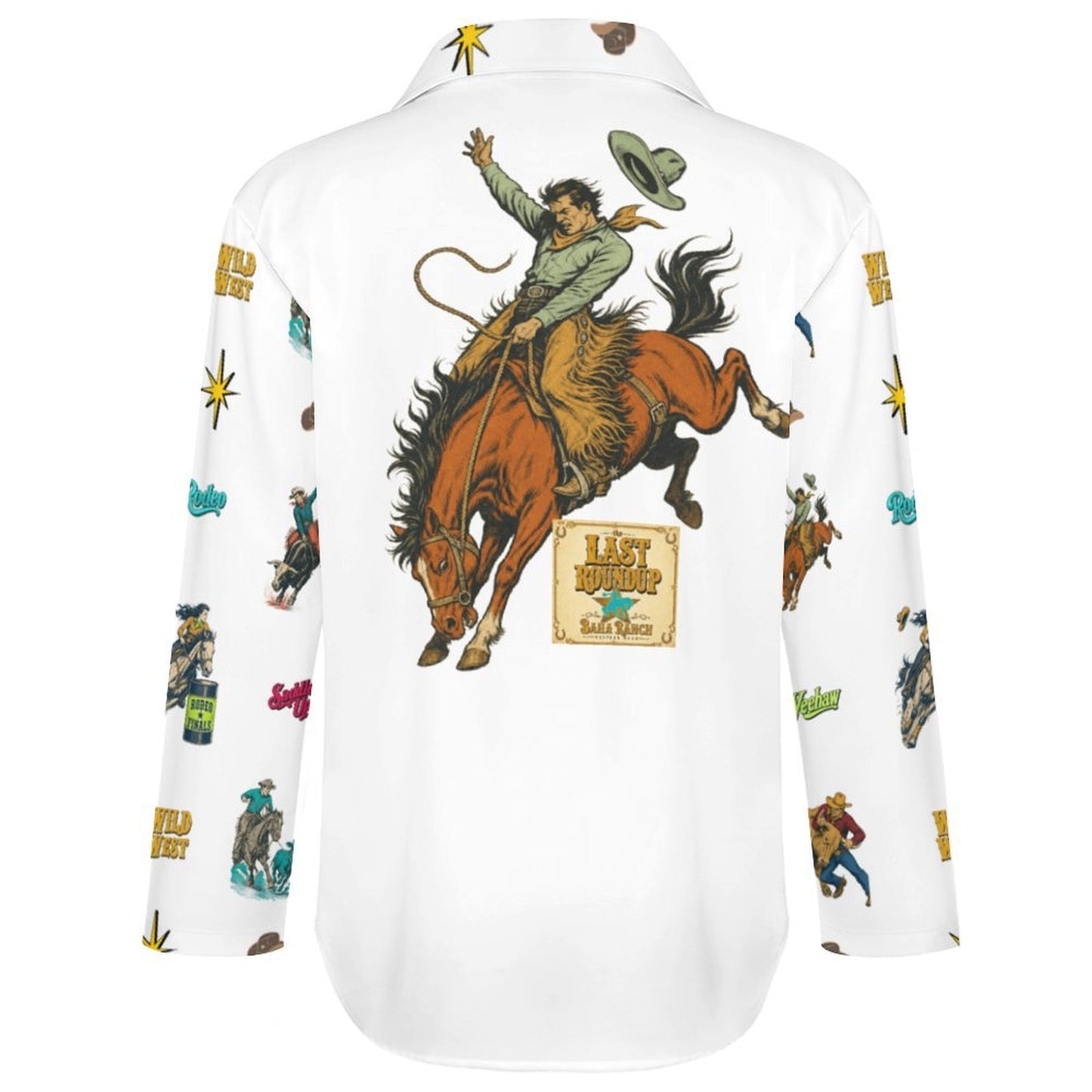 Baha Ranch The Last Roundup Western Rodeo Blouse