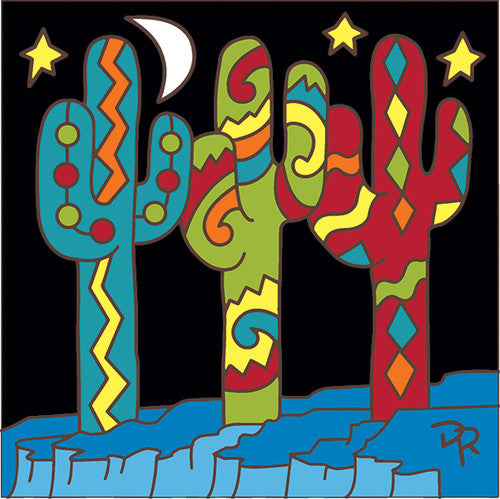 Southwest Saguaros Tile