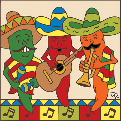 Chili Mariachis Tile