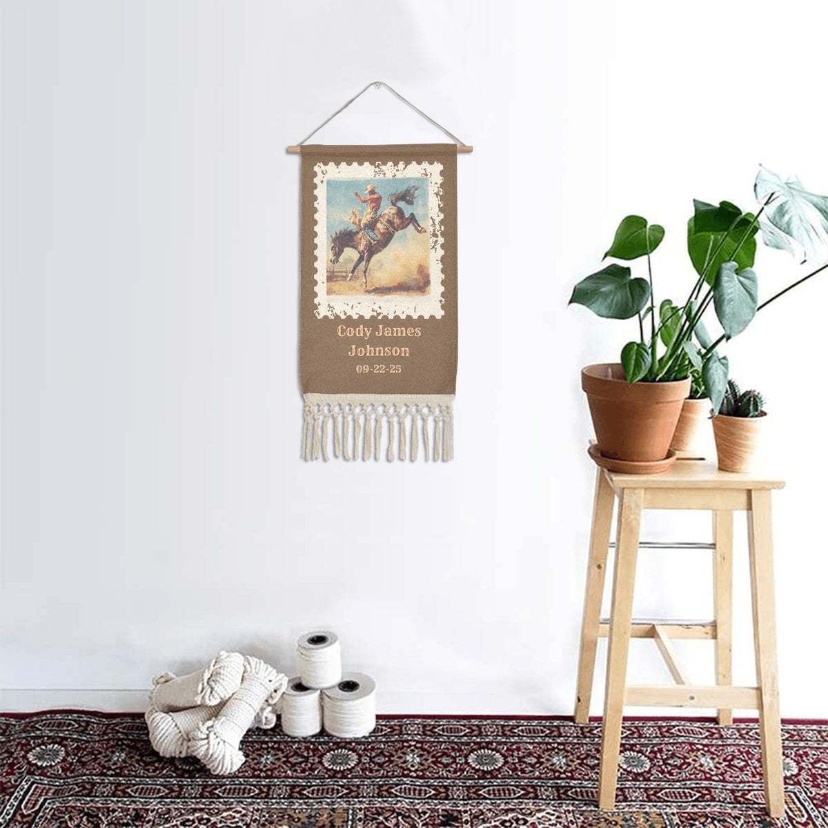 Baha Ranch Personalized Nursery Wall Hanging Made in America