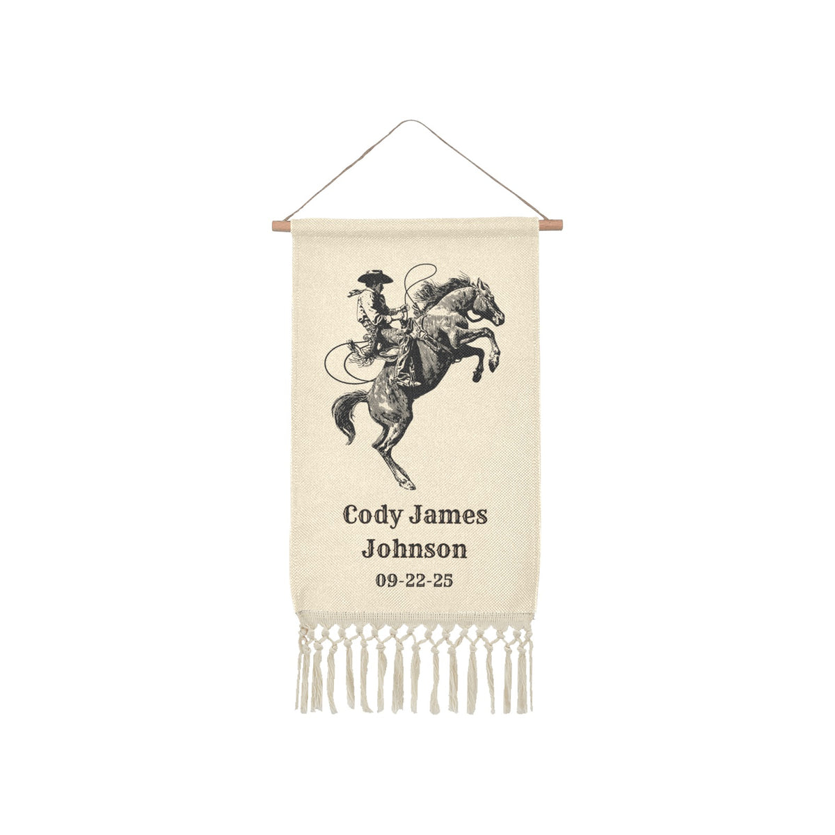 Baha Ranch Personalized Nursery Decor Wall Hanging Made in America