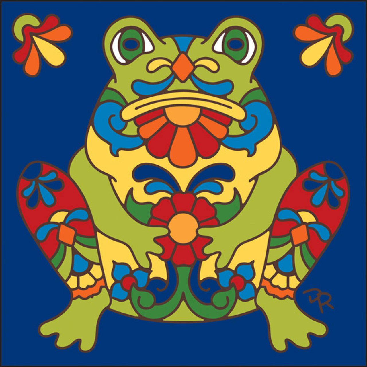 Talavera Frog Tile