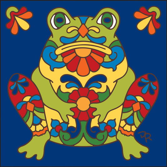 Talavera Frog Tile