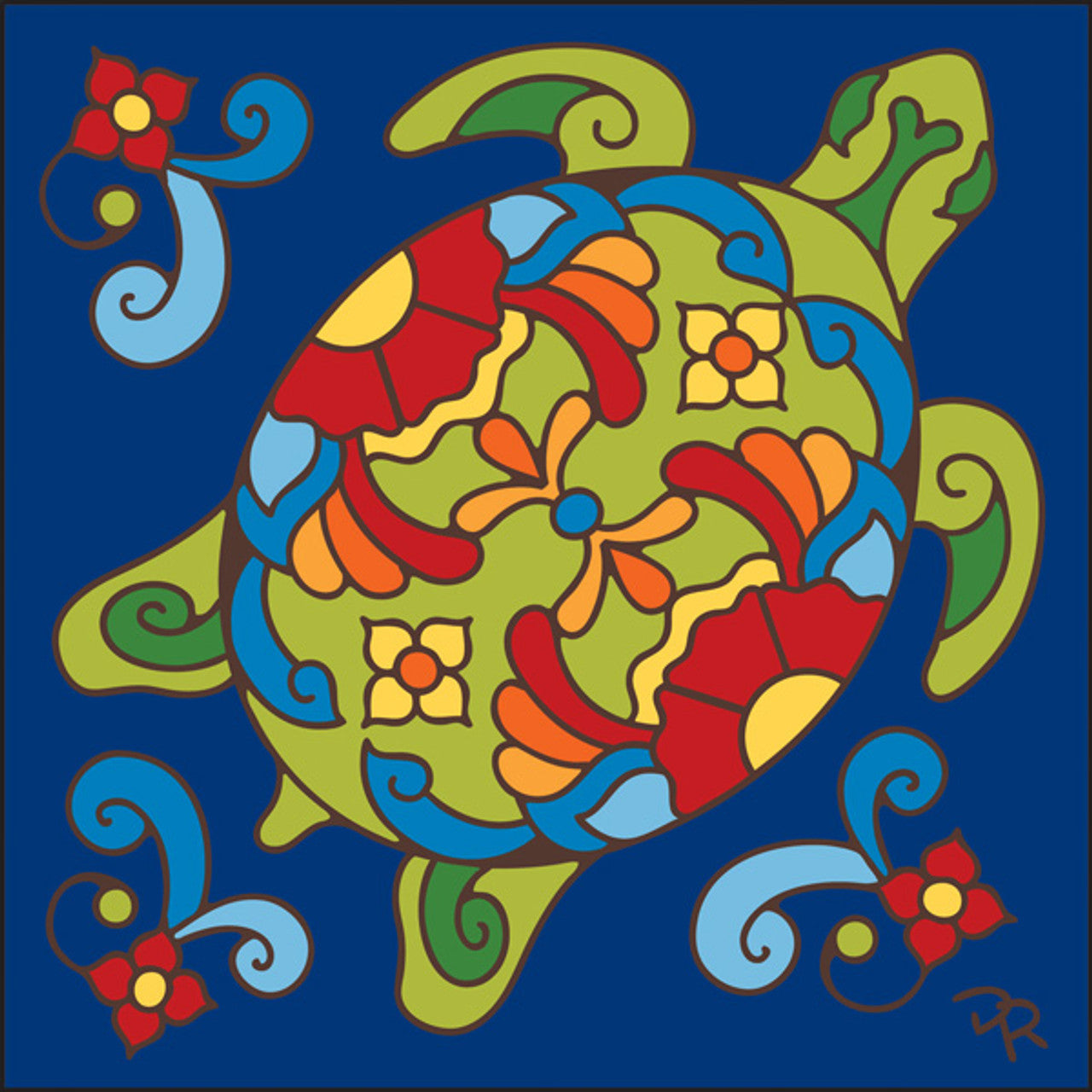 Talavera Turtle Tile