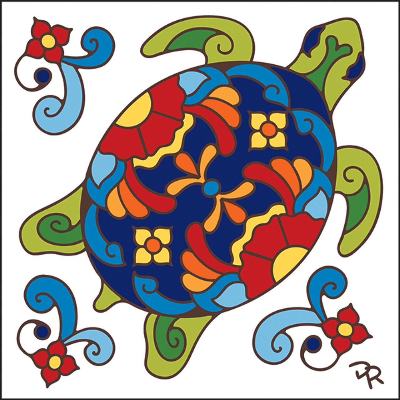 Talavera Turtle Tile