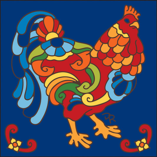 Talavera Rooster Tile
