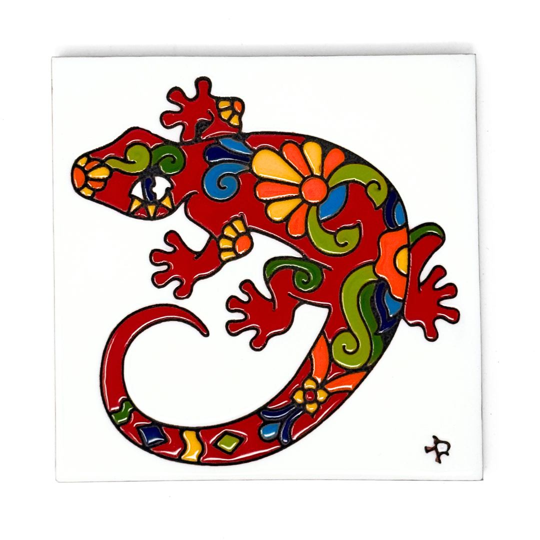 Talavera Lizard Tile