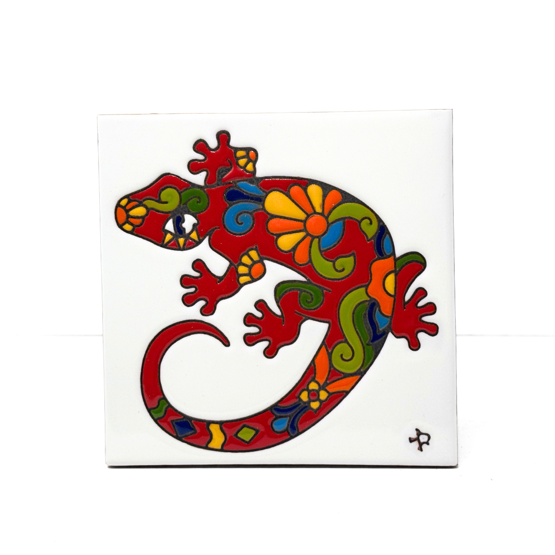 Talavera Lizard Tile